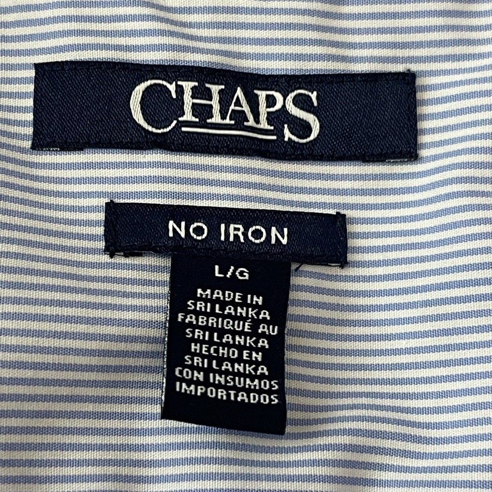 Chaps by Ralph Lauren No Iron Floral Button-down Shirt Size Large - Picture 3 of 9